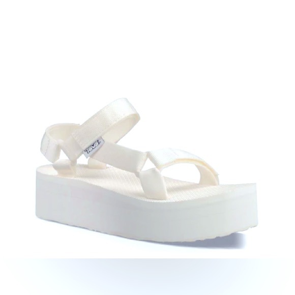 TEVA Shoes - TEVA FLATFORM UNIVERSAL WHITE PLATFORM SANDALS